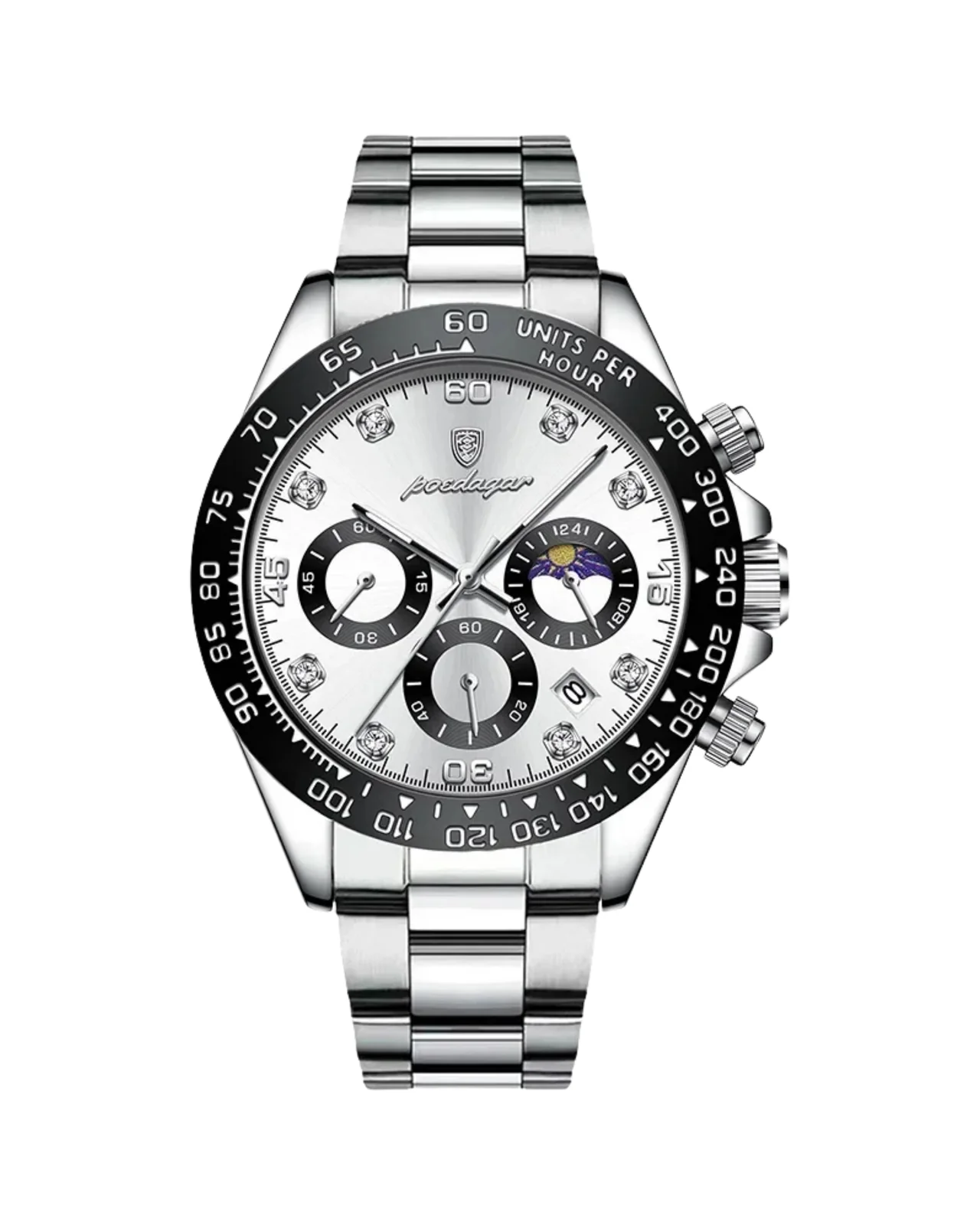 POEDAGAR Dayhero · Prata · fundo Branco